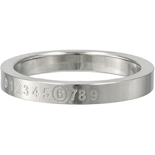 Amazon | Maison Margiela メゾンマルジェラ ナンバリング ロゴ リング